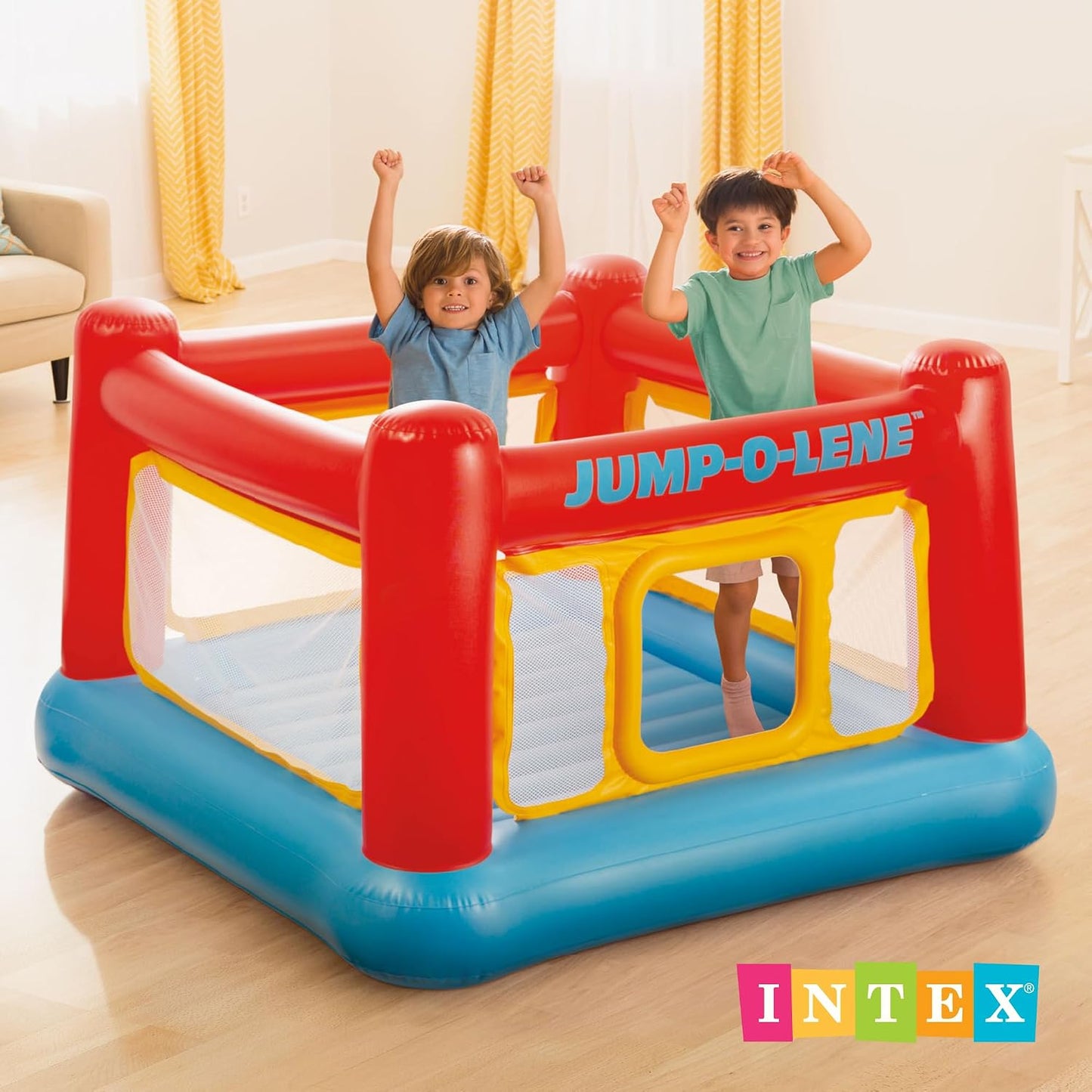 Castillo inflable "Jump-o-lene" de Intex, 68 x 68 x 44 pulg...