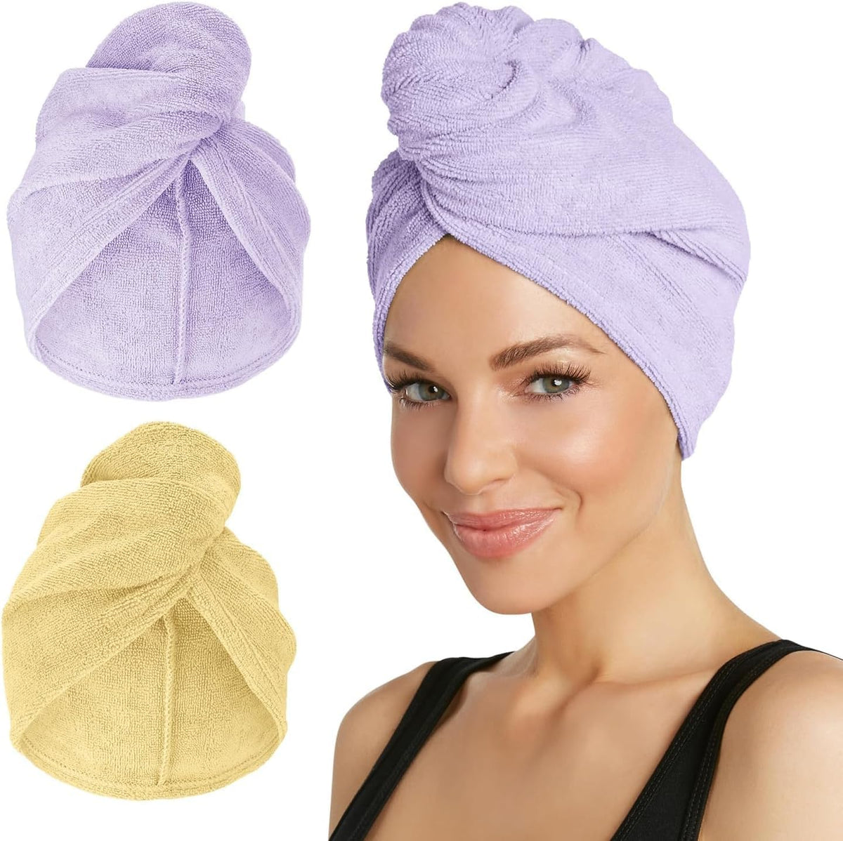 Toalla de pelo de microfibra absorbente y ligera de Turbie Twist |...