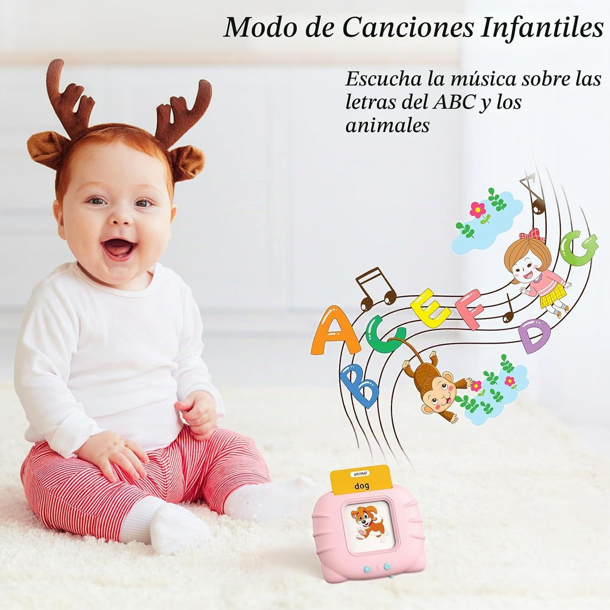 Startcan Tarjetas didácticas parlantes para niñas de 1, 2, 3, 4, 5,...