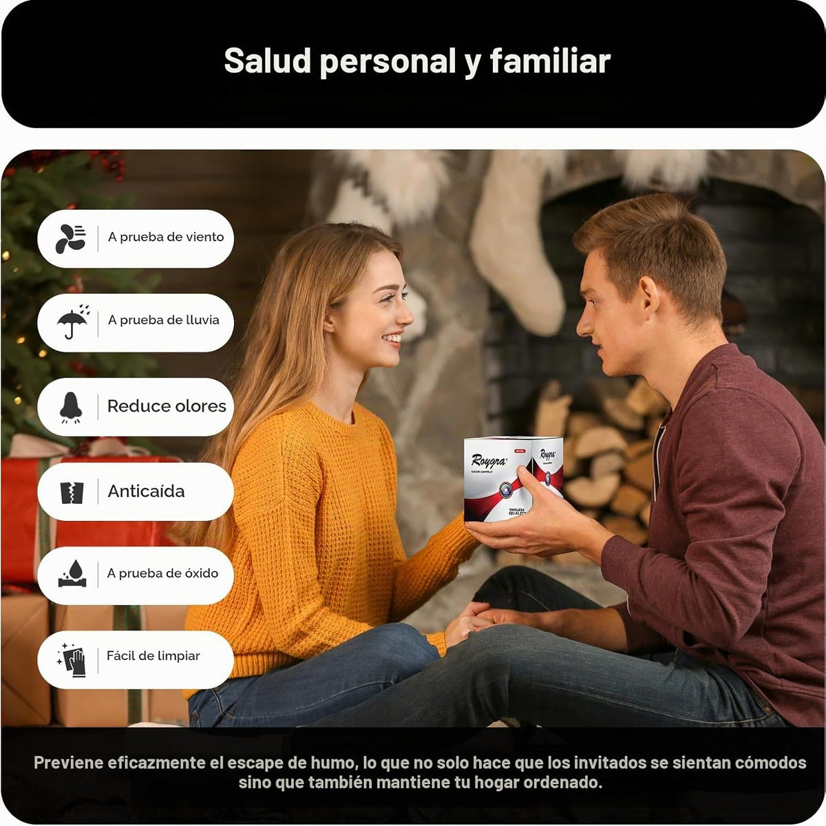 roygra Cenicero para cenizas con tapa, cenicero de cigarros al aire...