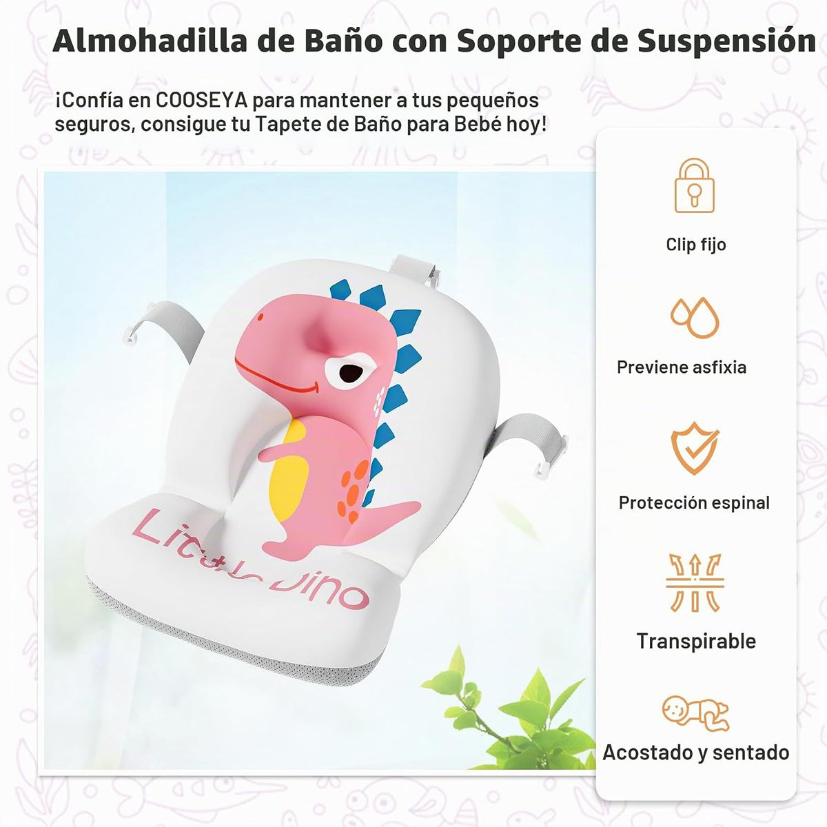 Bañera plegable para bebés para recién nacidos con termómetro y coj...