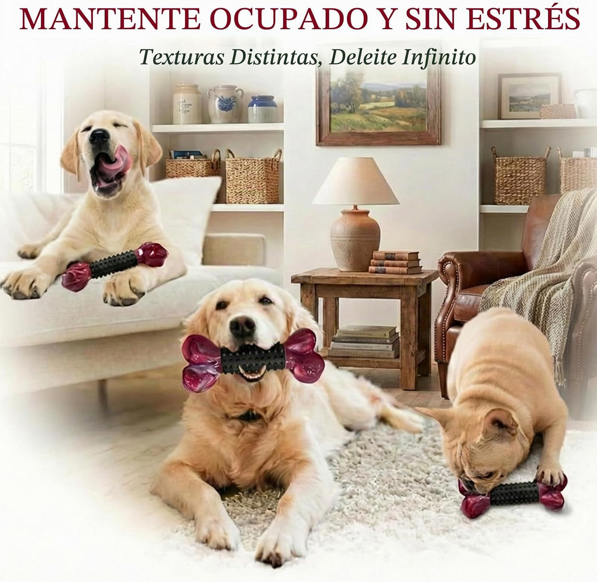 Apasiri Juguetes para perros para masticadores agresivos con sabor...