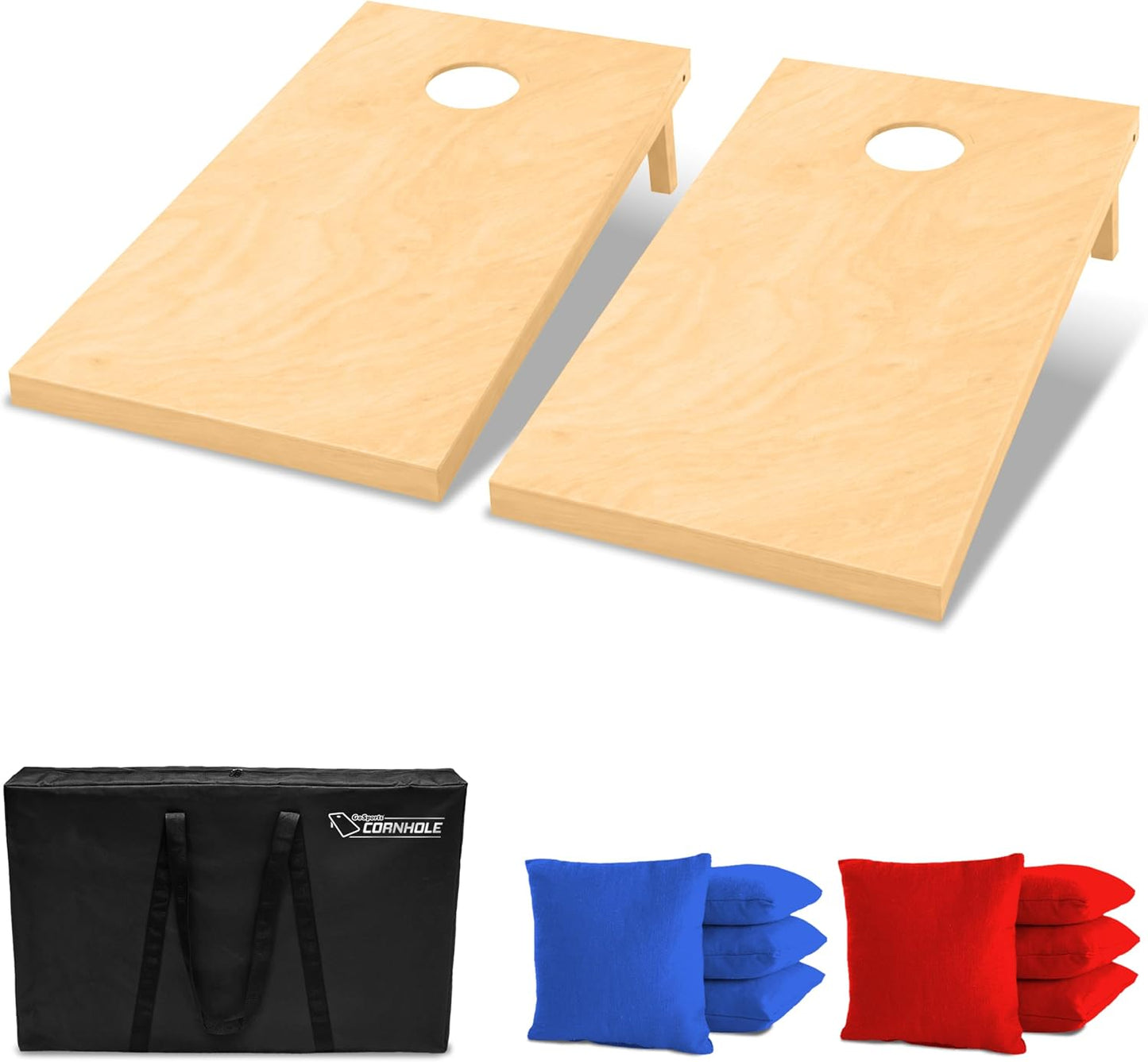 GoSports - Juegos de Cornhole de madera maciza de primera calidad -...