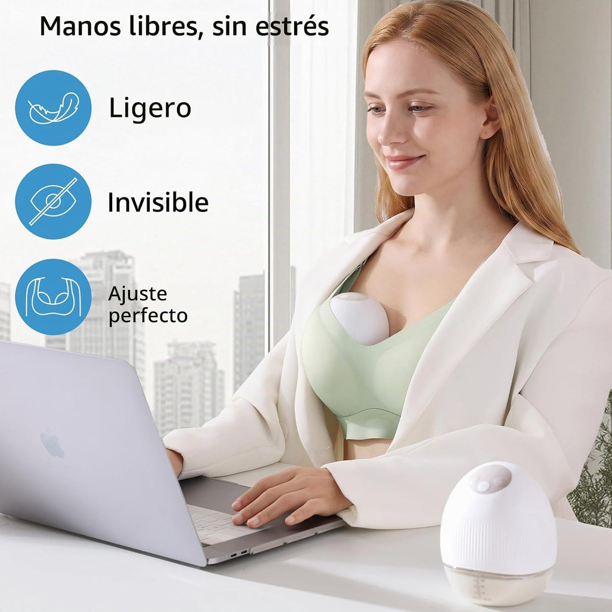 JOYNCLEON Extractor de leche eléctrico inalámbrico manos libres por...