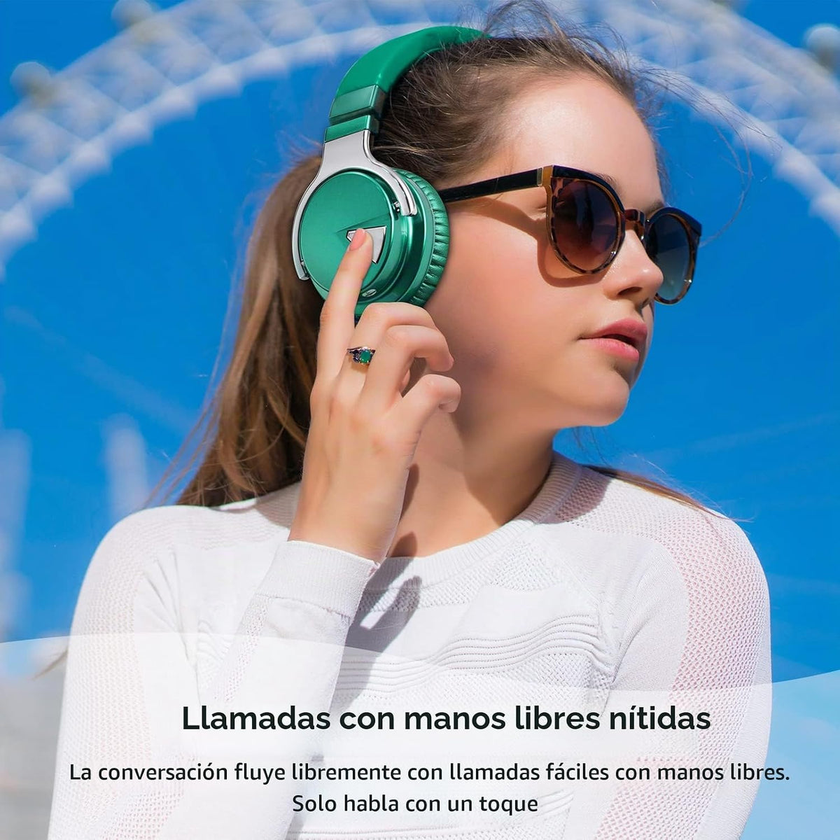 Silensys E7 Auriculares con cancelación activa de ruido Bluetooth c...