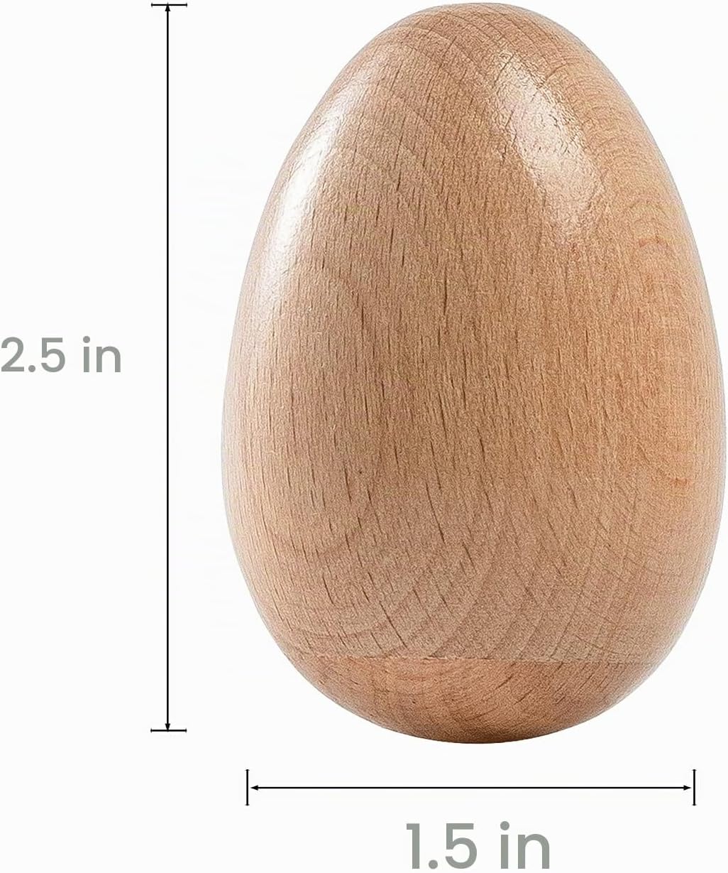 Musfunny Maracas Egg Shakers Instrumentos musicales, 4 piezas de pe...