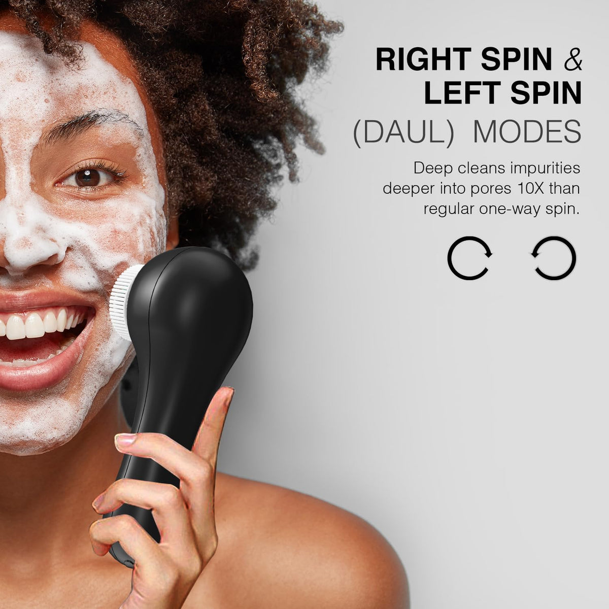 UMICKOO Exfoliante facial, cepillo de limpieza facial recargable co...