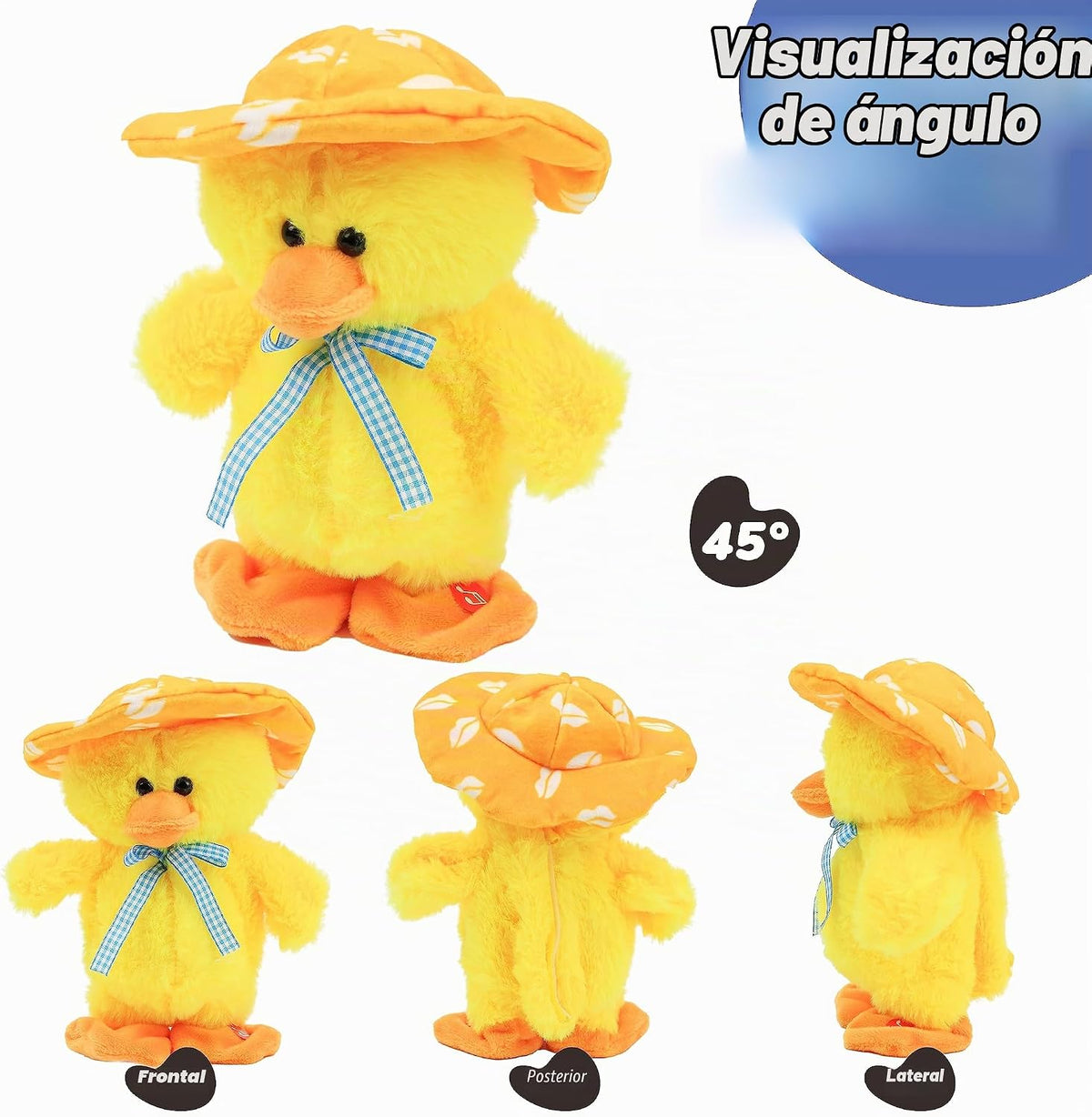 Hopearl Juguete de Pato que Habla y Canta Repite lo que Dices Patit...