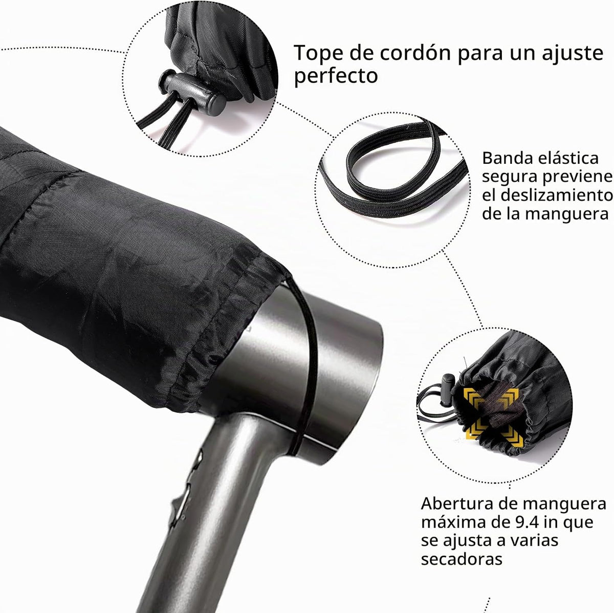 Secador de Cabello con Casco para Cabello Rizado, Tubos Dobles Mejo...