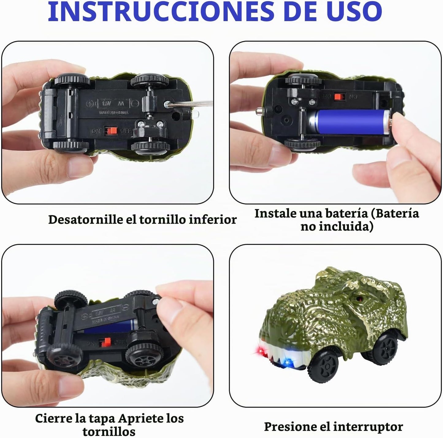 GIAT Accesorios de Coche de Pista de Dinosaurios - Regalos de Cumpl...
