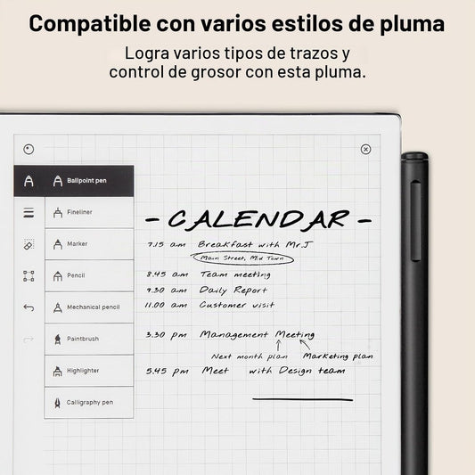 Lápiz magnético para Remarkable 2 con borrador, lápiz digital EMR p...