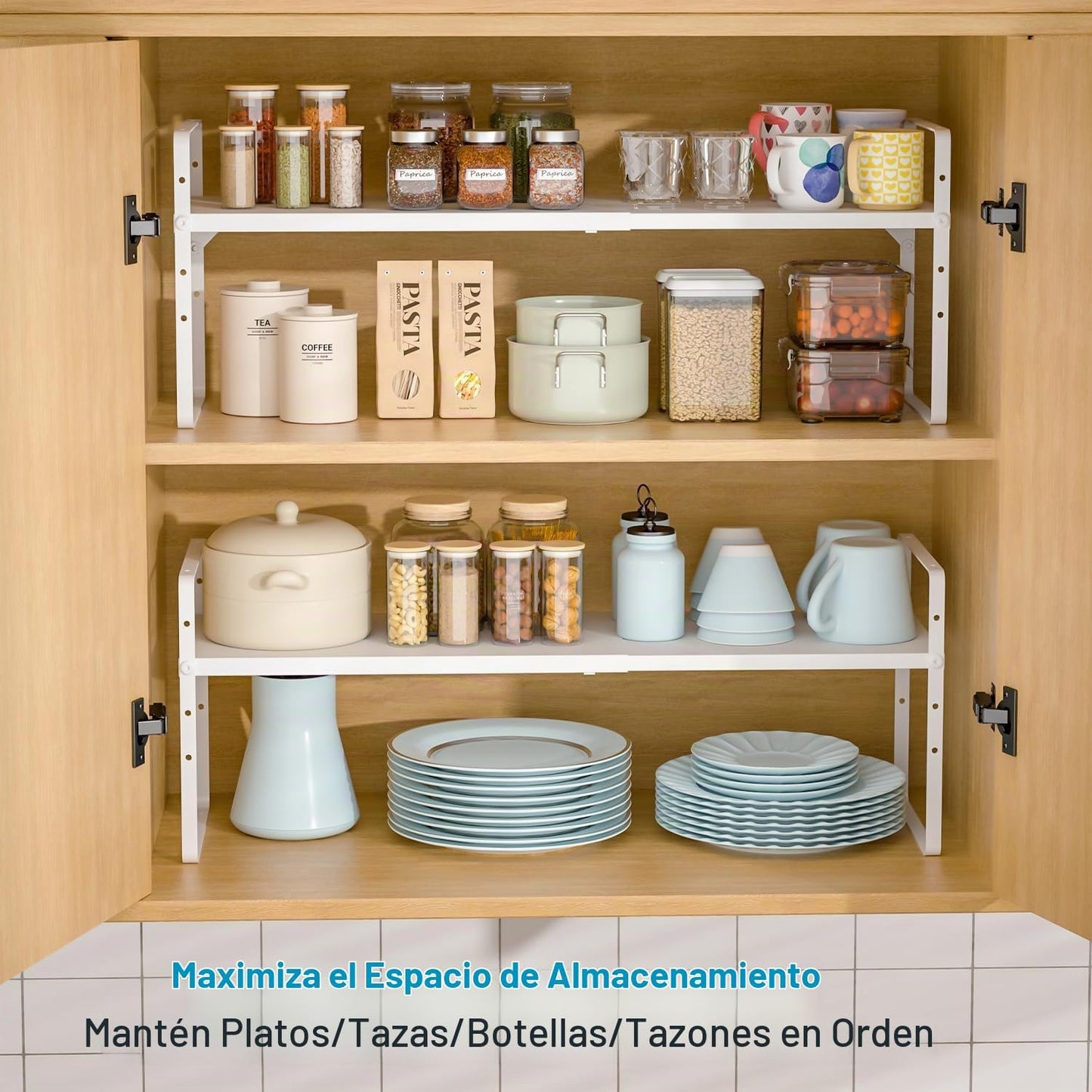 Estante Organizador Expandible para Gabinete de Cocina de 15.5 a 25...