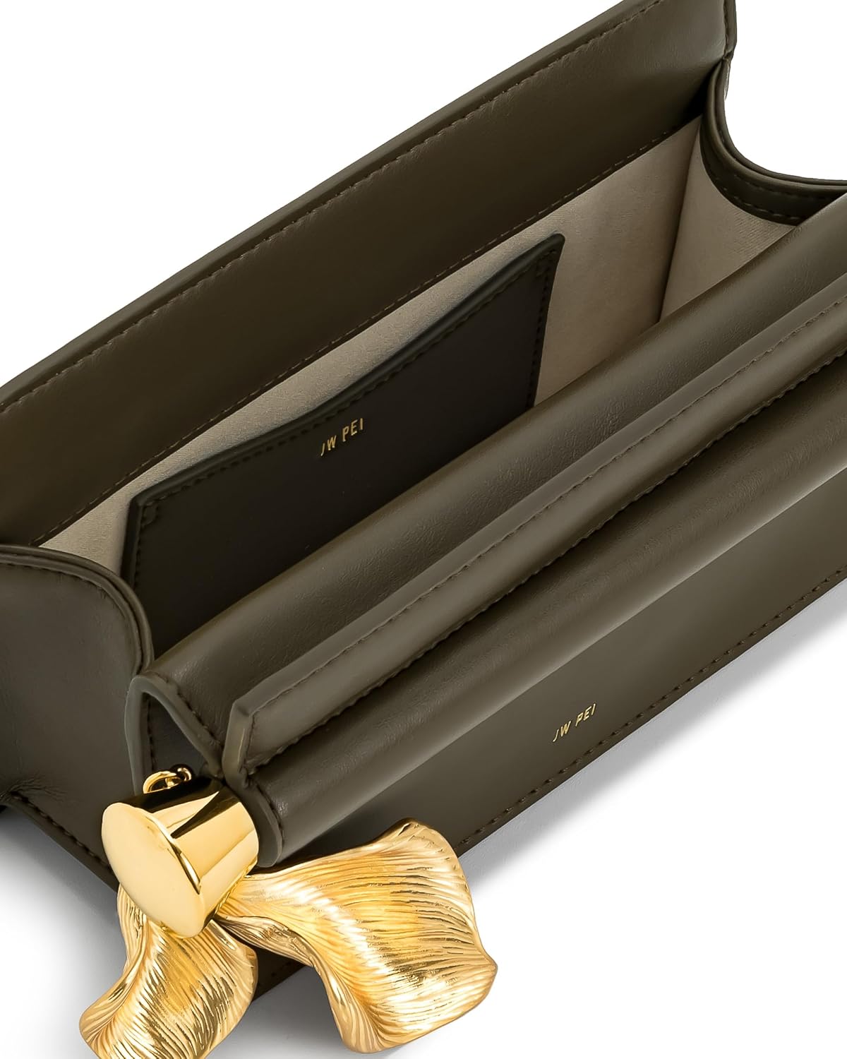 JW PEI Bolso de mano con colgante de metal adornado para mujer Holly