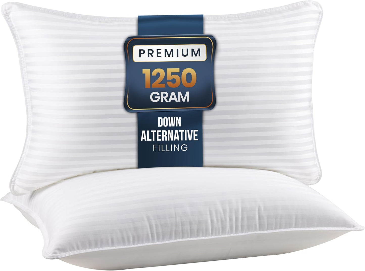 Utopia Bedding - Juego de 2 almohadas de cama para dormir, tamaño K...