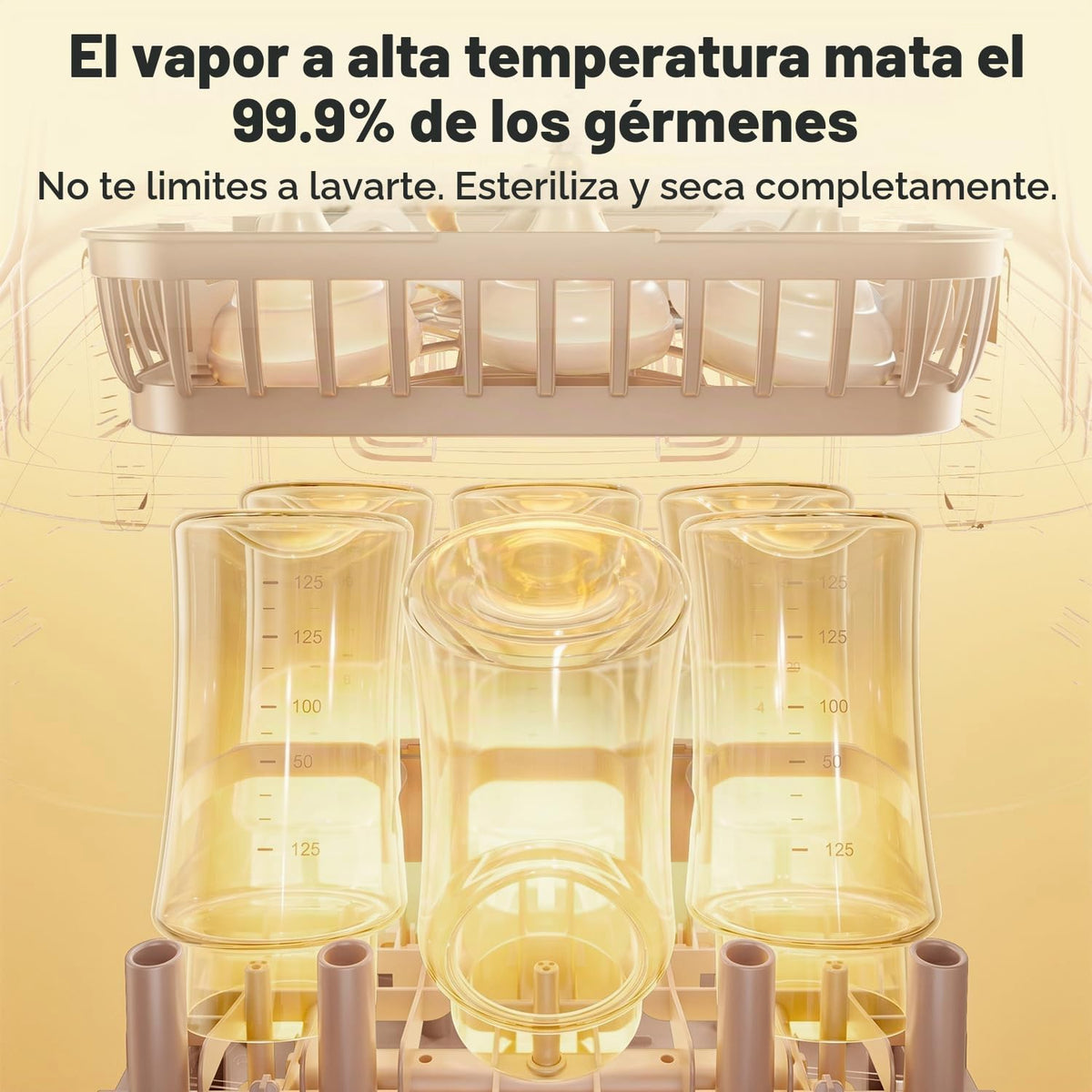 Lavadora de biberones, lavadora de biberones, esterilizador y secad...