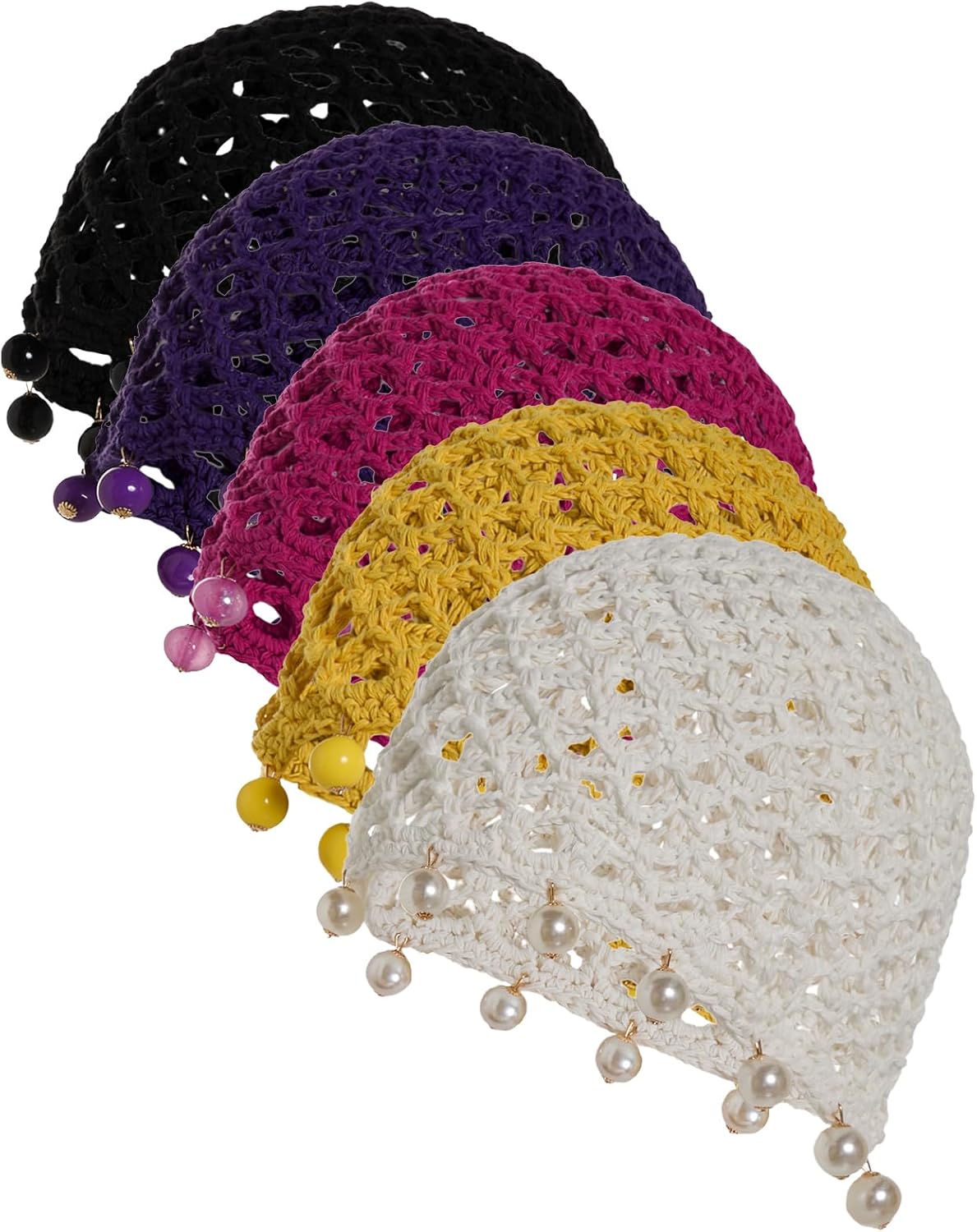 SweatyRocks Sombreros de punto de ganchillo para mujer, estilo bohe...