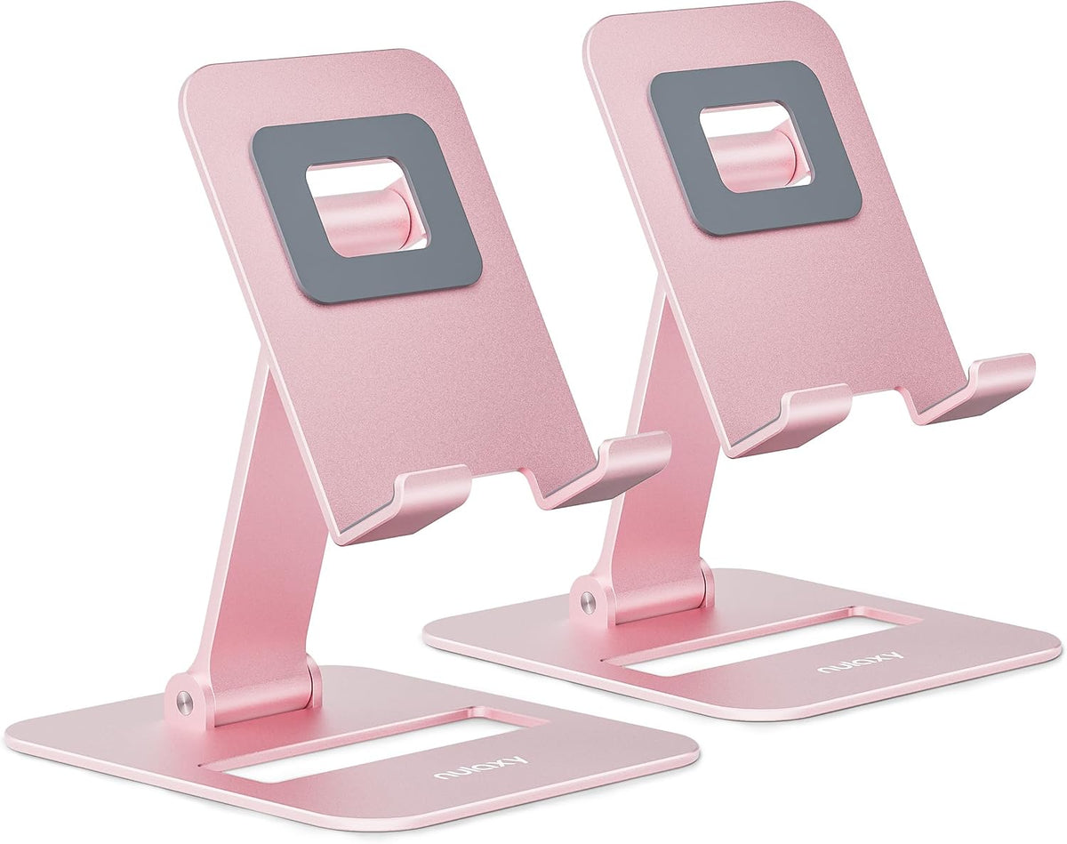 Nulaxy Paquete de 2 soportes plegables de aluminio para teléfono ce...