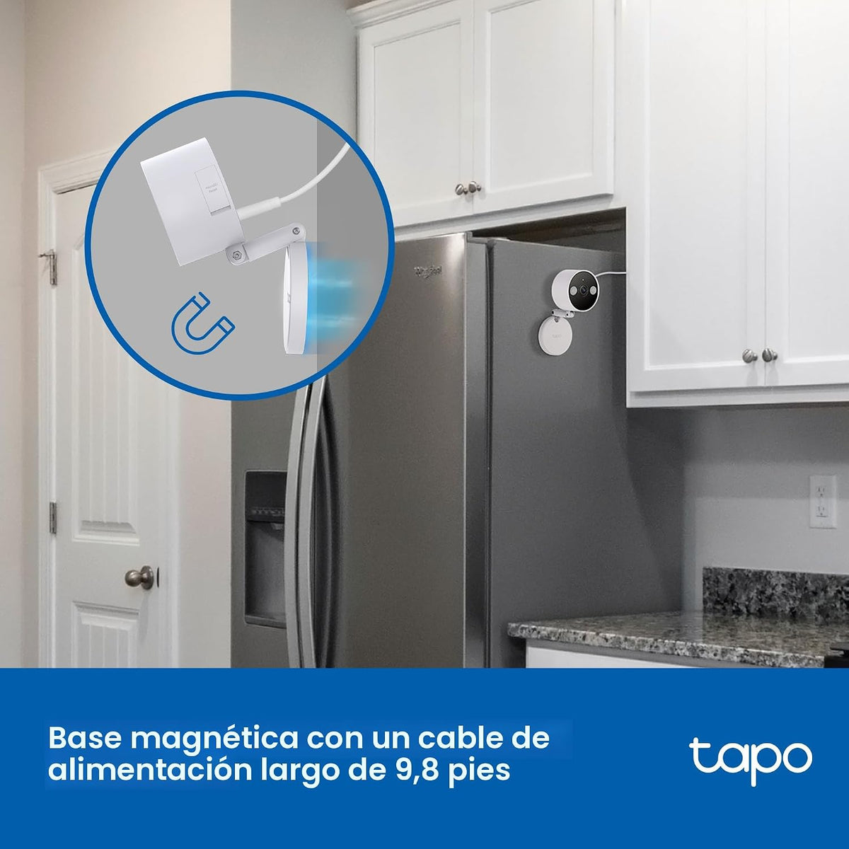 Tapo Cámara de seguridad con cable para interiores y exteriores 2K+...