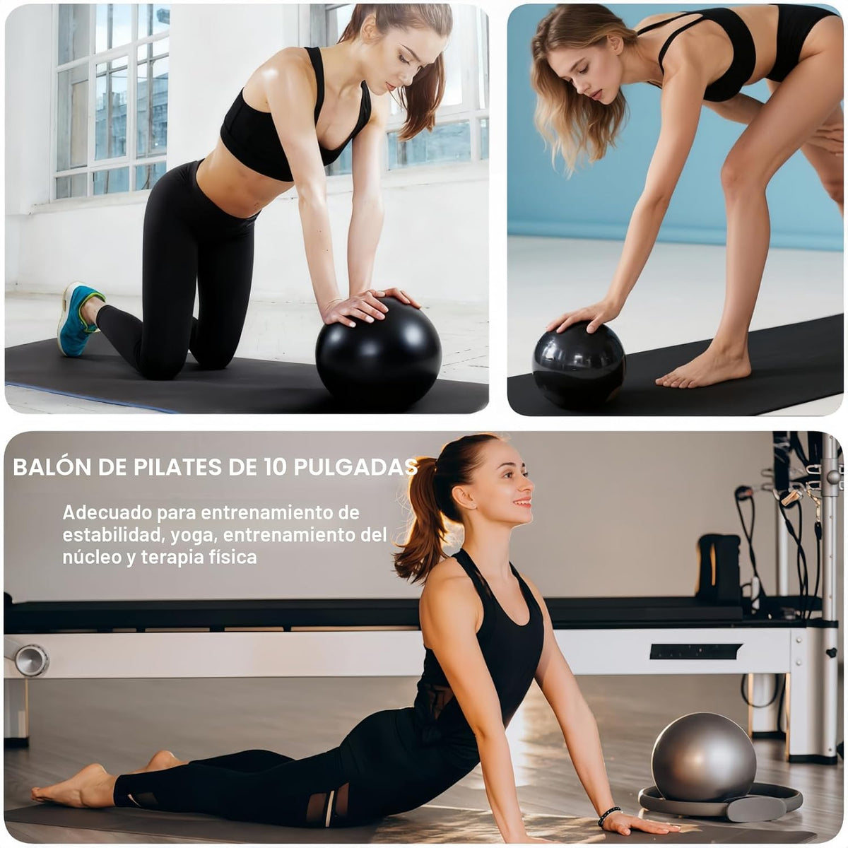 Nuplot Kit esencial de yoga y pilates para mujer, kit de pilates Be...