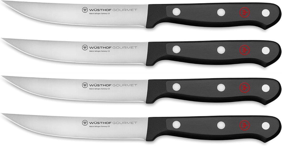 Juego de cuchillos de chef de 3 piezas Wüsthof Gourmet, Negro Juego...