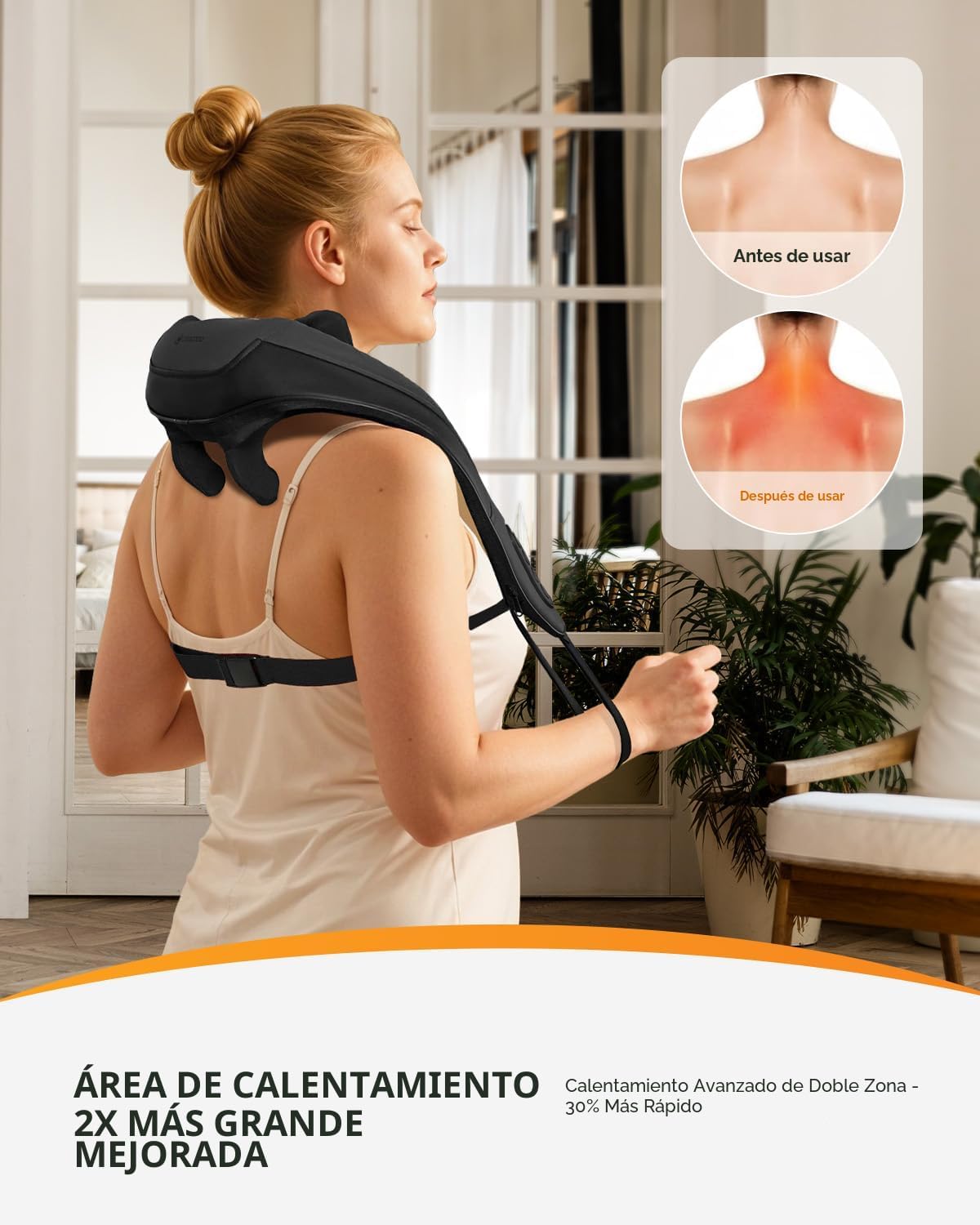 Masajeador de cuello inalámbrico CooCoCo, para Navidad, ideas de cu...