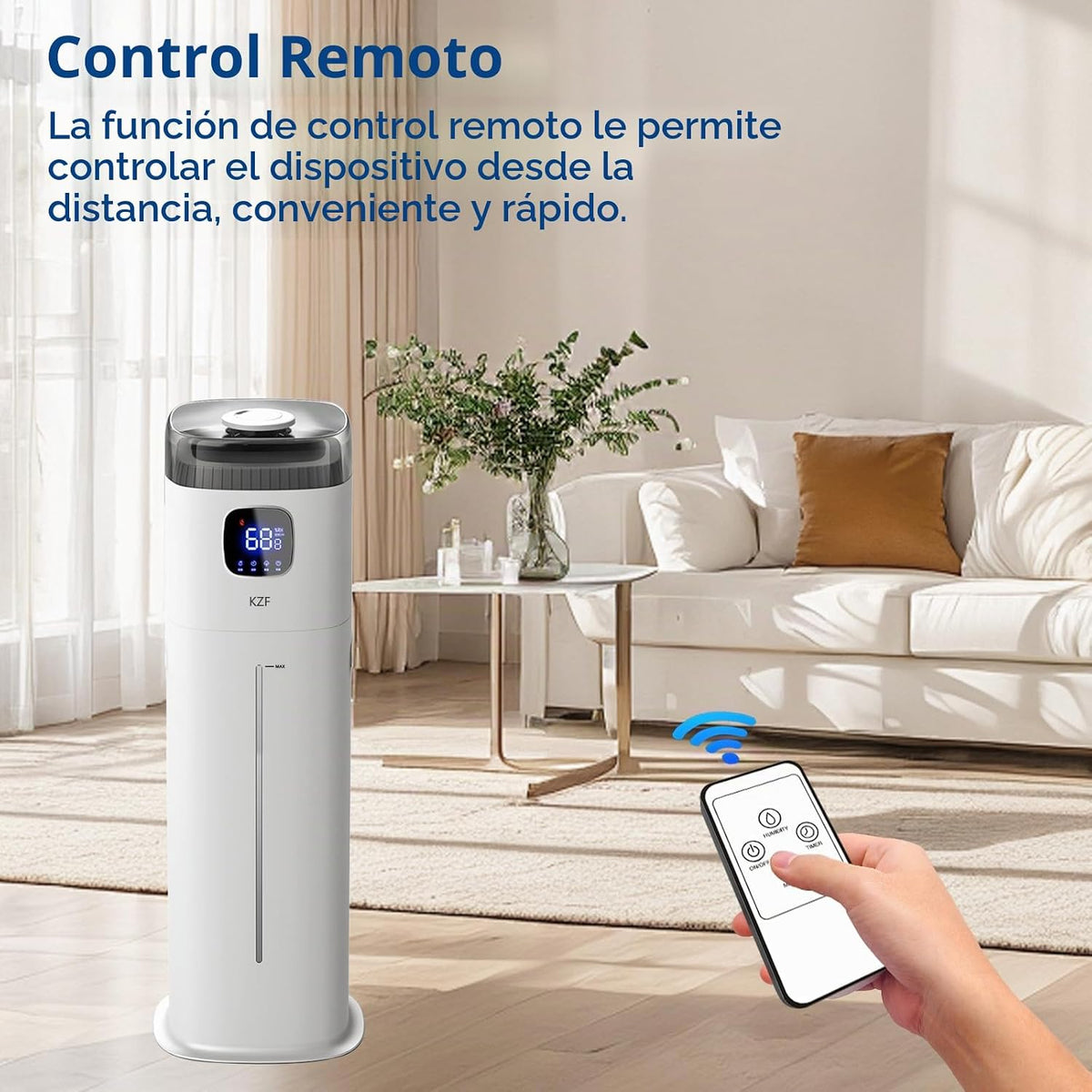 KZF Humidificador grande para dormitorio, humidificador ultrasónico...