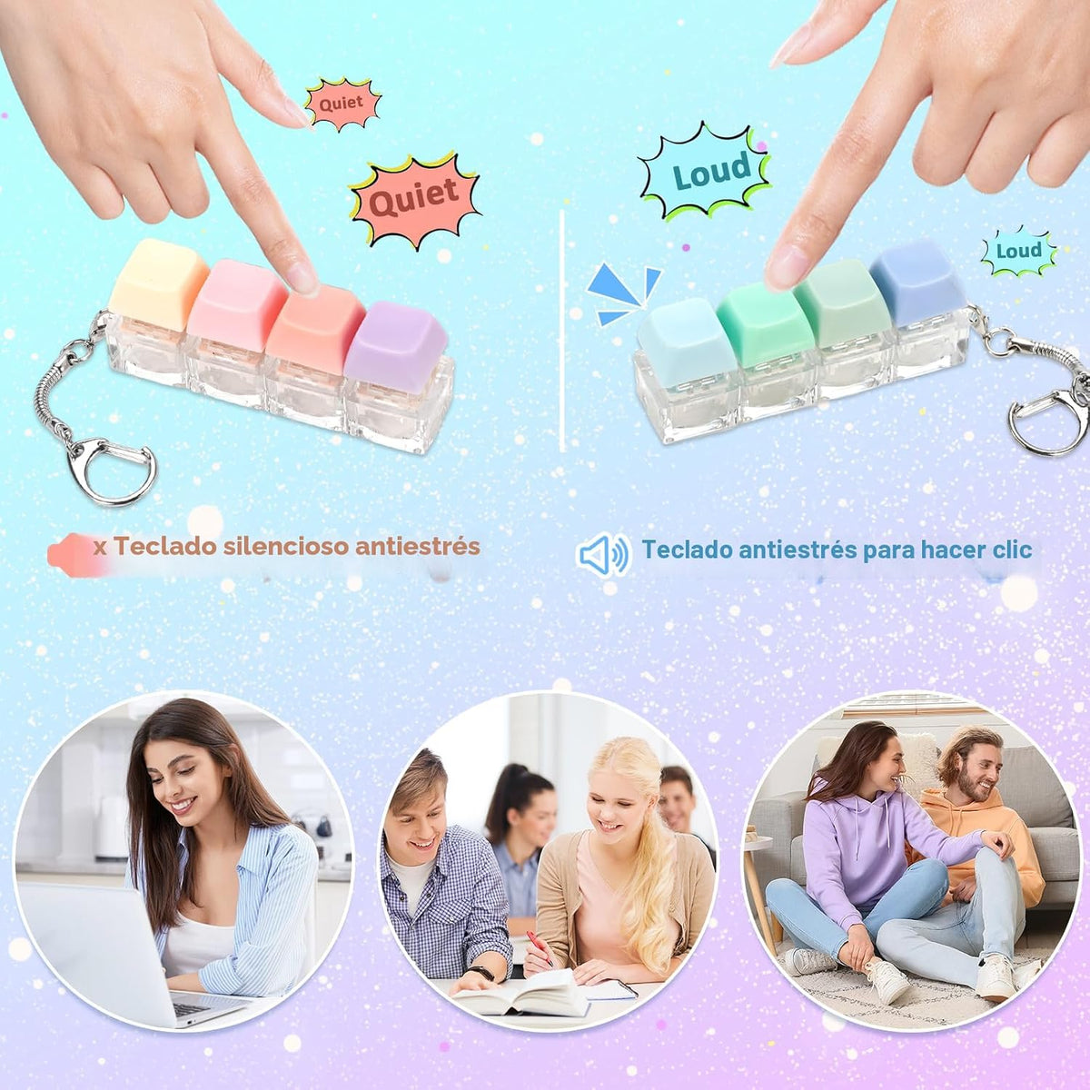 Teclado Juguetes para la ansiedad, 2 piezas Teclado para la ansieda...