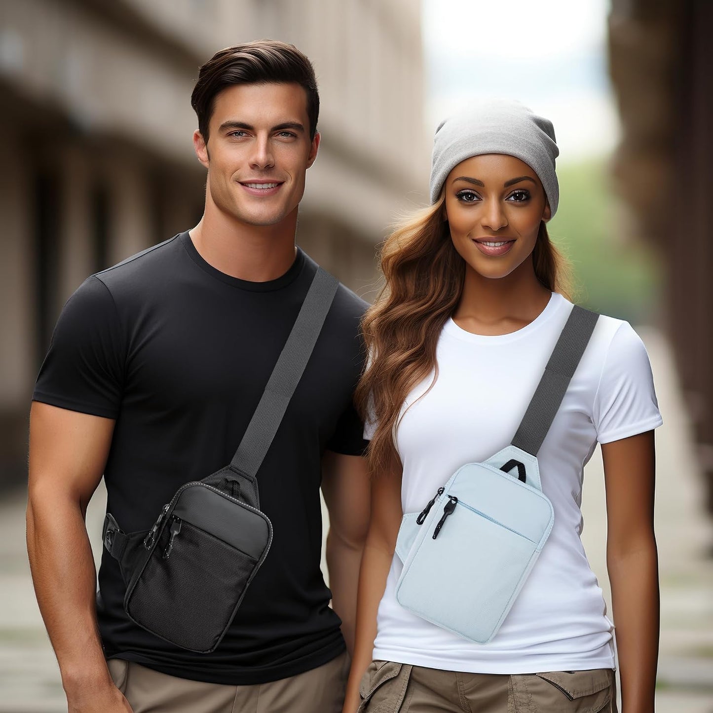 higouta Mini bolso bandolera para hombres y mujeres, pequeño bolso...