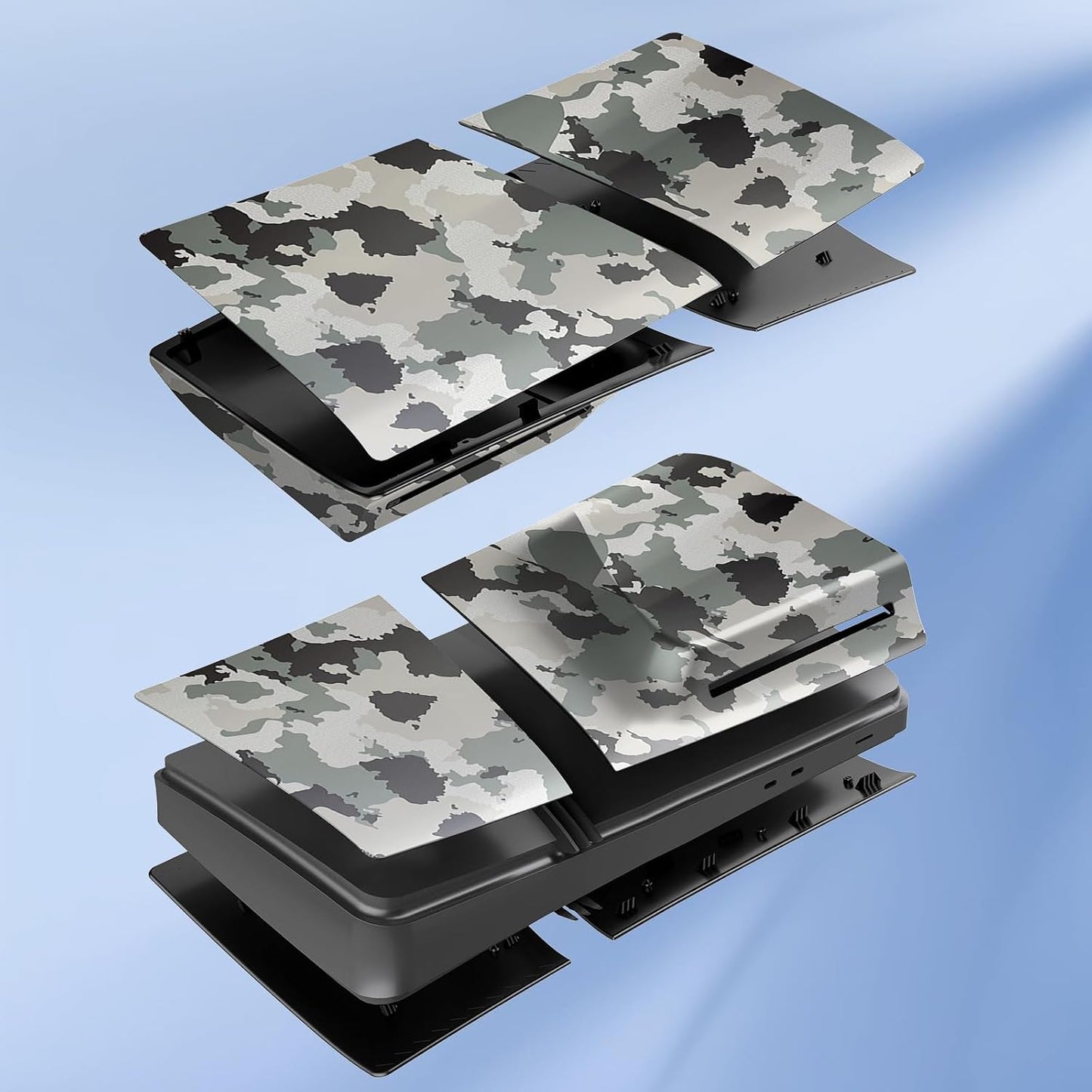 Placas de cubierta para PS5 Pro Disc Edition, carcasa lateral mate,...