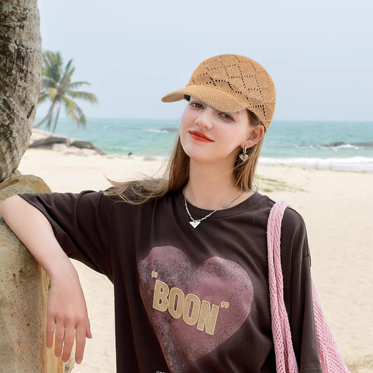 LABANCA Gorras de béisbol de malla para mujer, sombreros de camione...