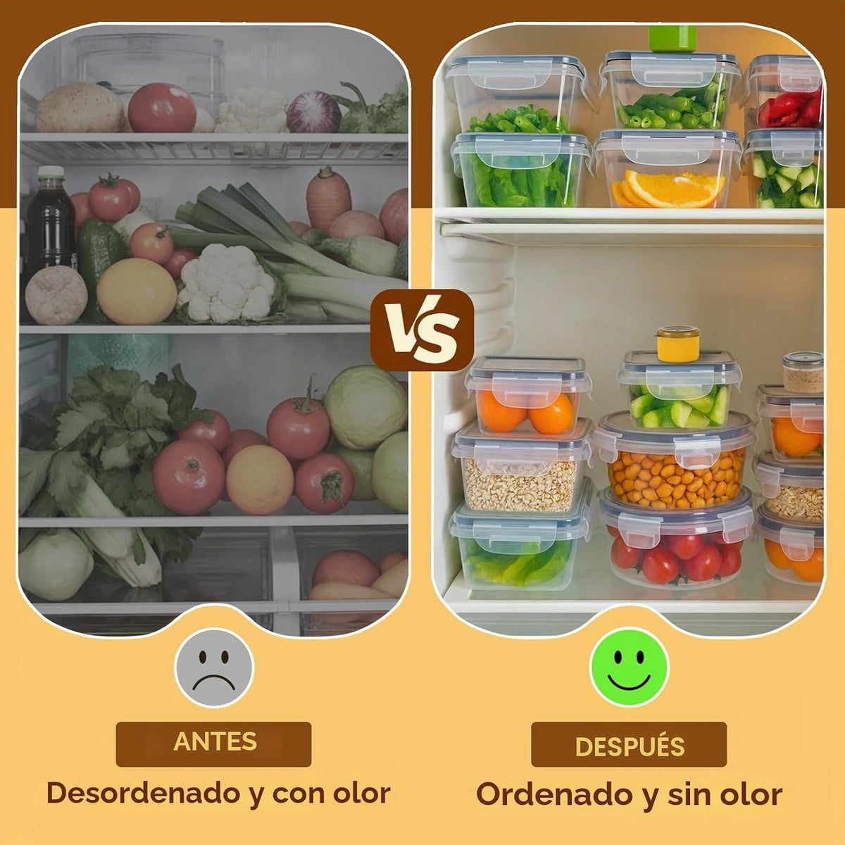 50 PIEZAS Envases de almacenamiento de alimentos más gruesos con ta...