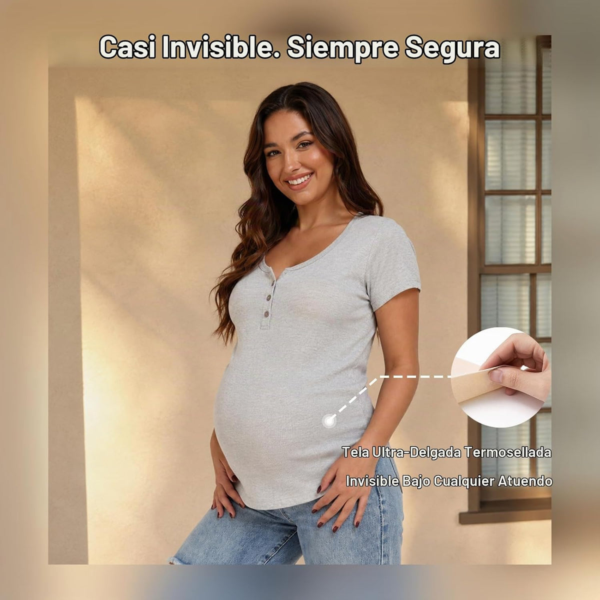 Enthra Banda para el vientre de embarazo con soporte de espalda ext...