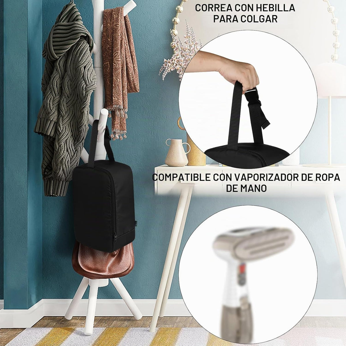 Beautyflier Bolsa de plancha de vapor de viaje para vaporizador de...