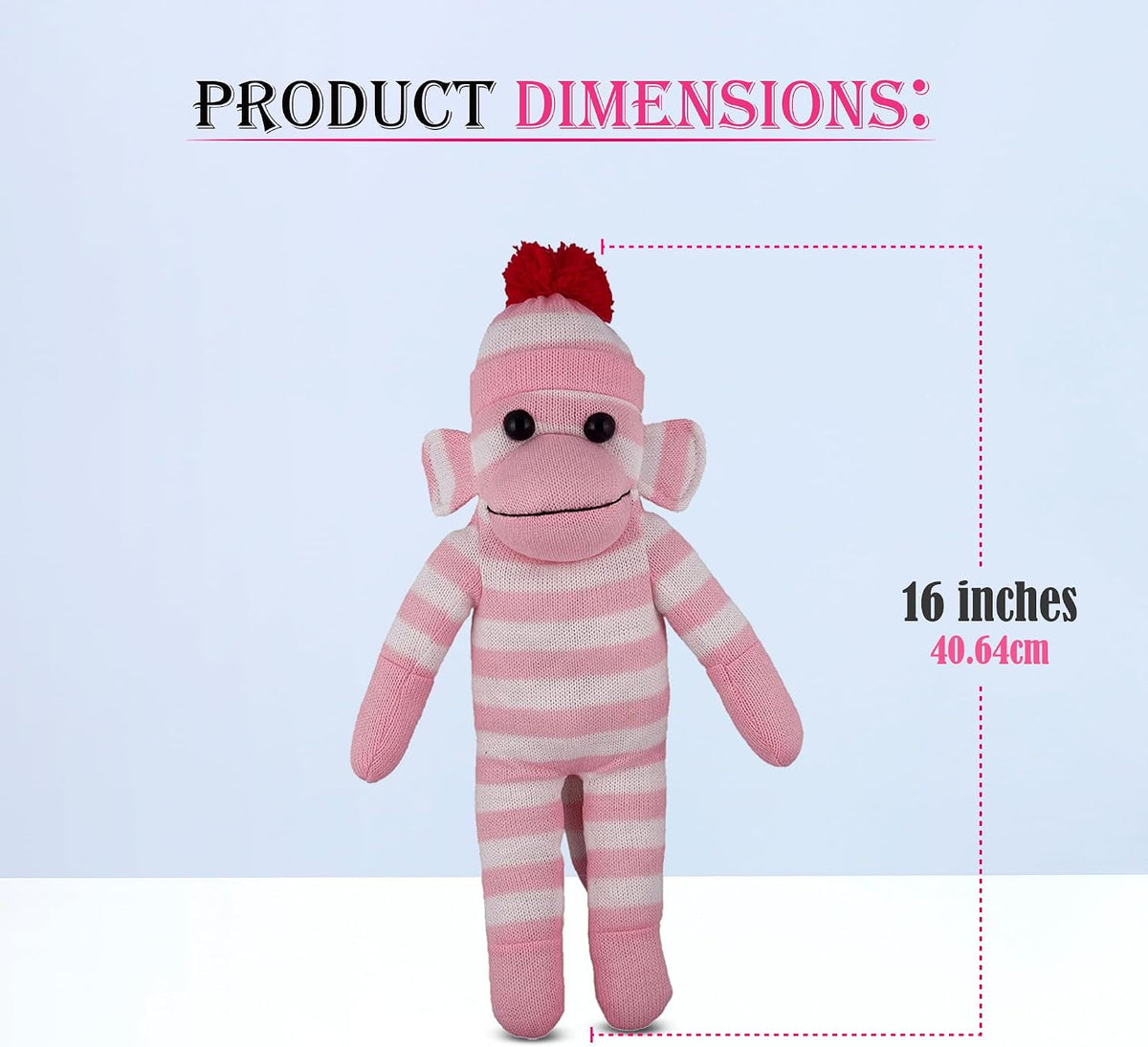 Made By Aliens Adorable Mono Calcetín, El Juguete de Peluche Animal...