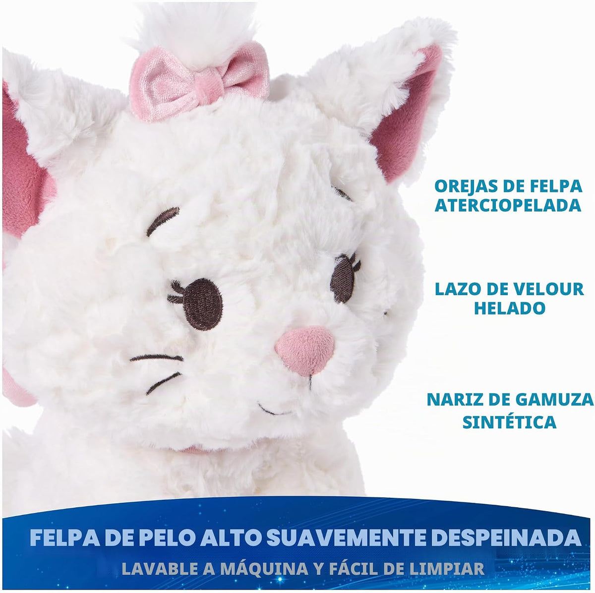 GUND Disney Cozys Collection Marie - Peluche de gatito de 10 pulgad...