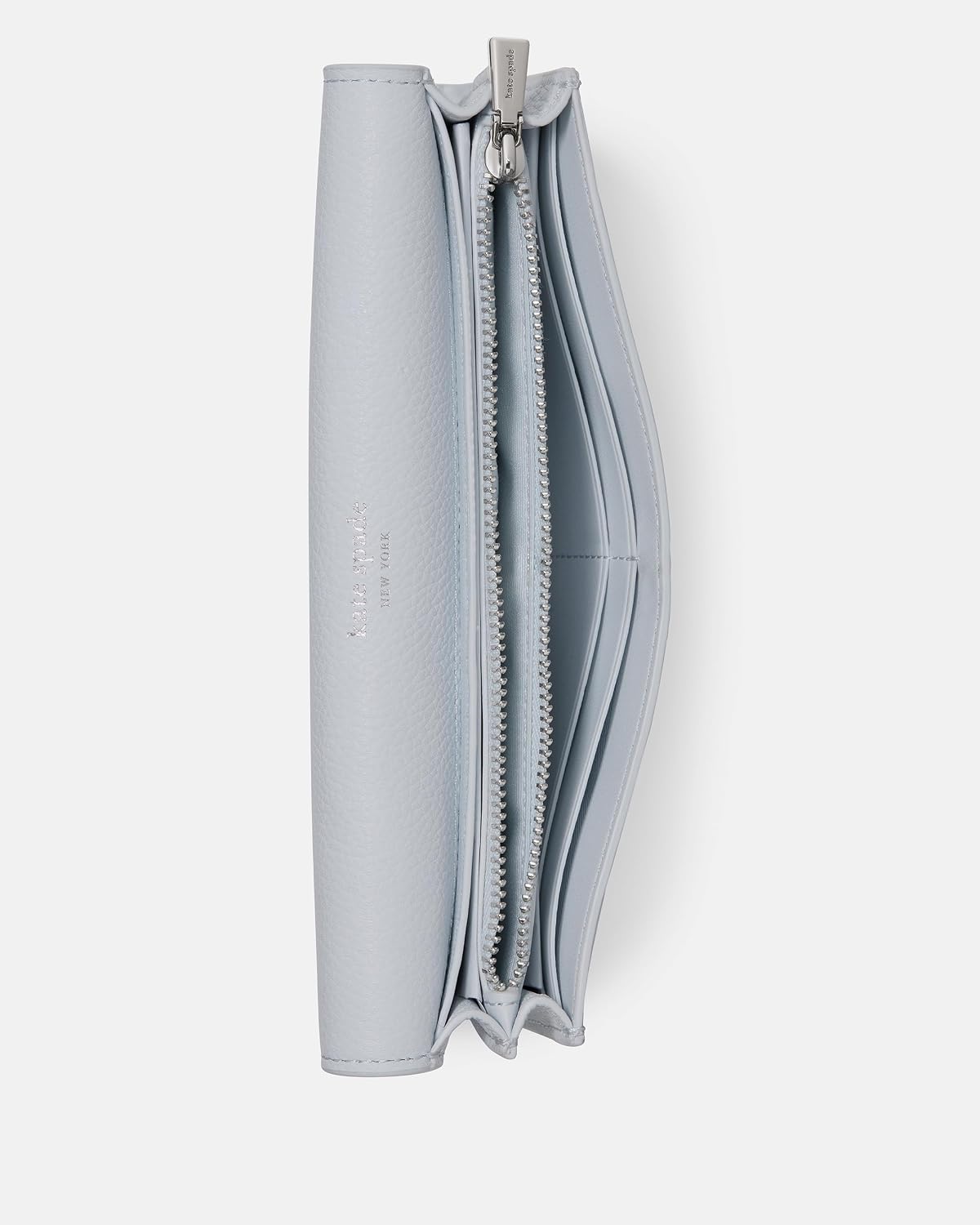 Deco Cartera grande de cuero con solapa, Safirina Pálida, Talla única