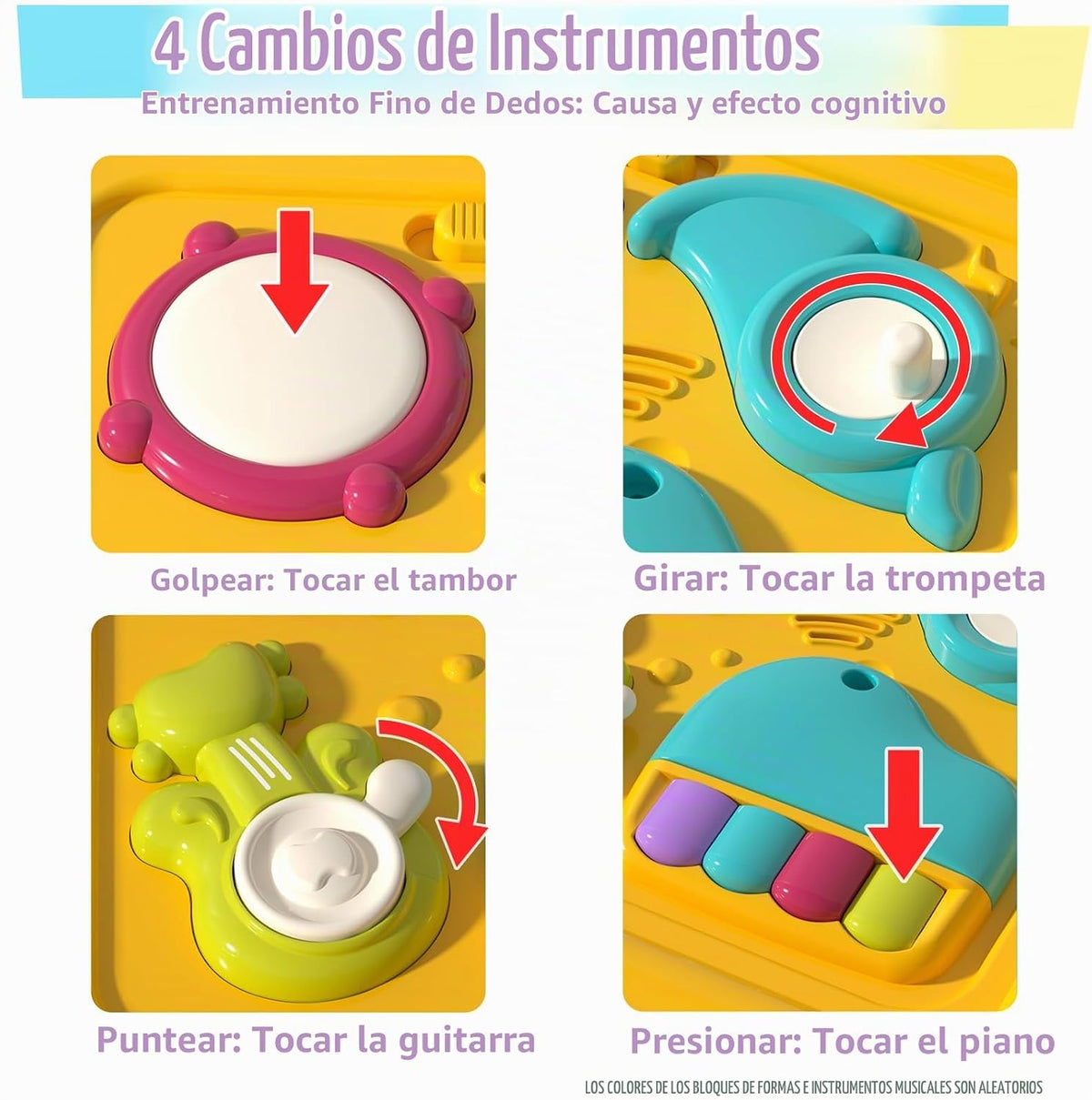 PANITU Cubo de actividades para bebés, juguete de desarrollo tempra...