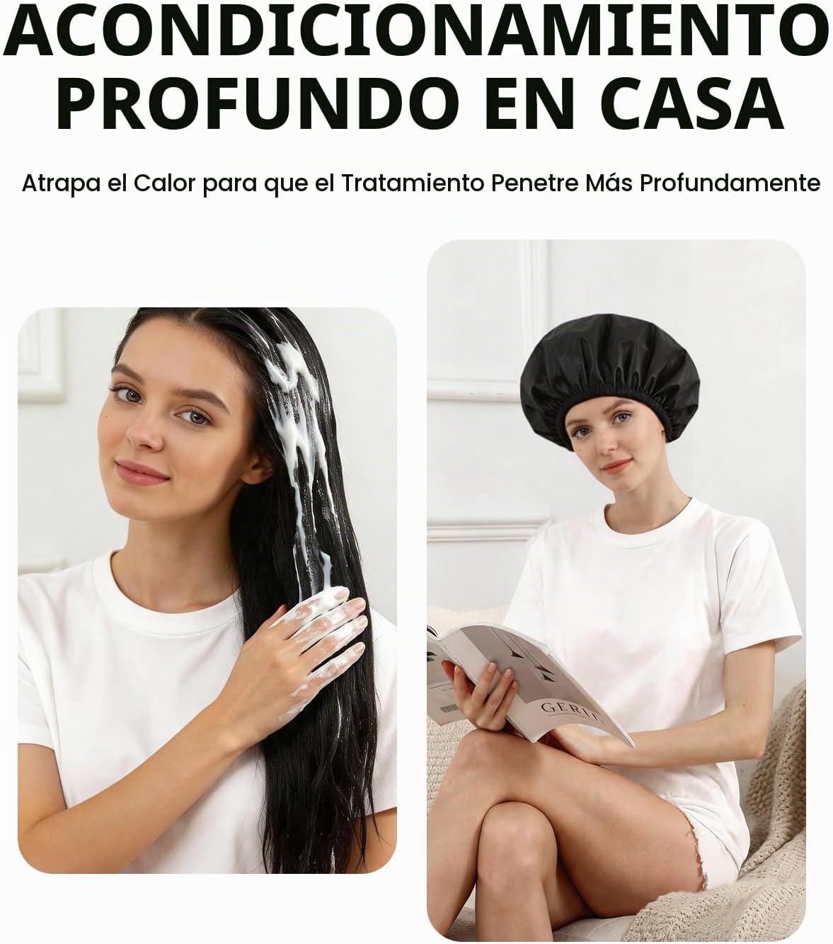 YIZIJIZI 2 tapas térmicas para el cabello de acondicionamiento prof...