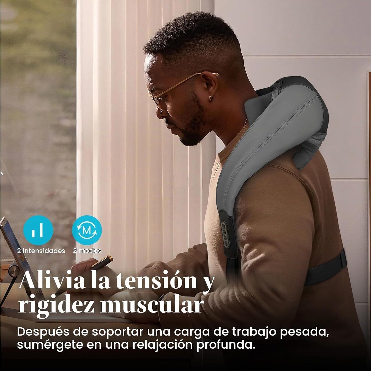 CuPiLo FSA Masajeador inalámbrico de cuello y hombros \u2013 Masaje...