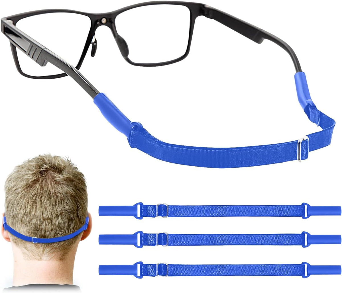 Enenfly Correas ajustables para gafas, paquete de 3 retenedores de...