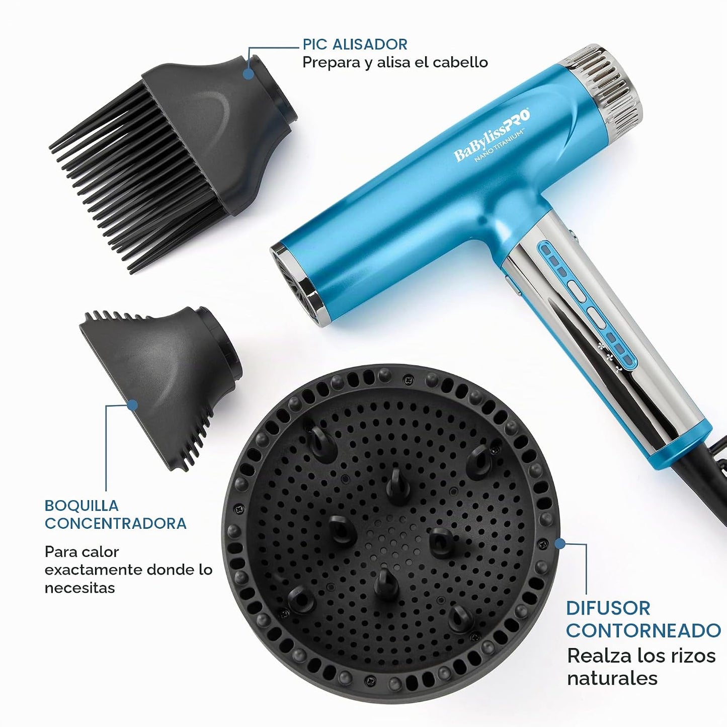 BaBylissPRO Nano Titanium Profesional Nano Light Ionic Dual-Voltage...