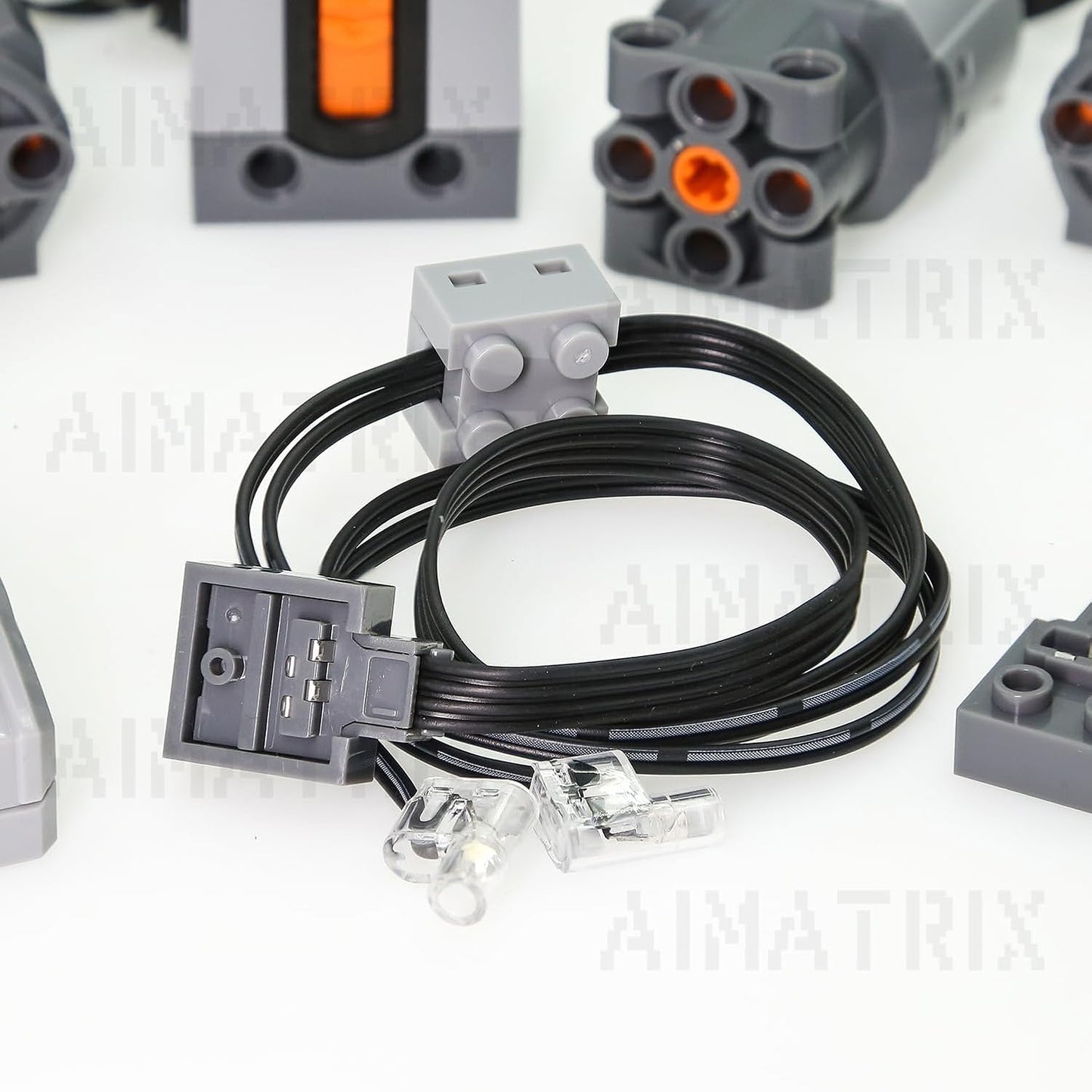 AIMATRIX Kit de motor de 9 piezas, compatible con bloques de constr...