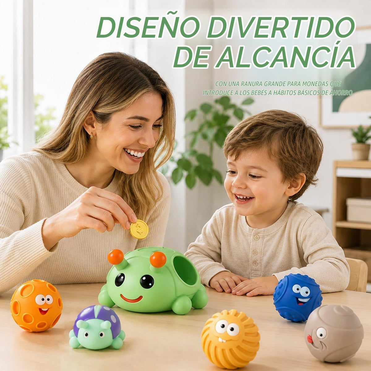 ROHSCE Juguetes sensoriales para bebés, pelotas Montessori para niñ...