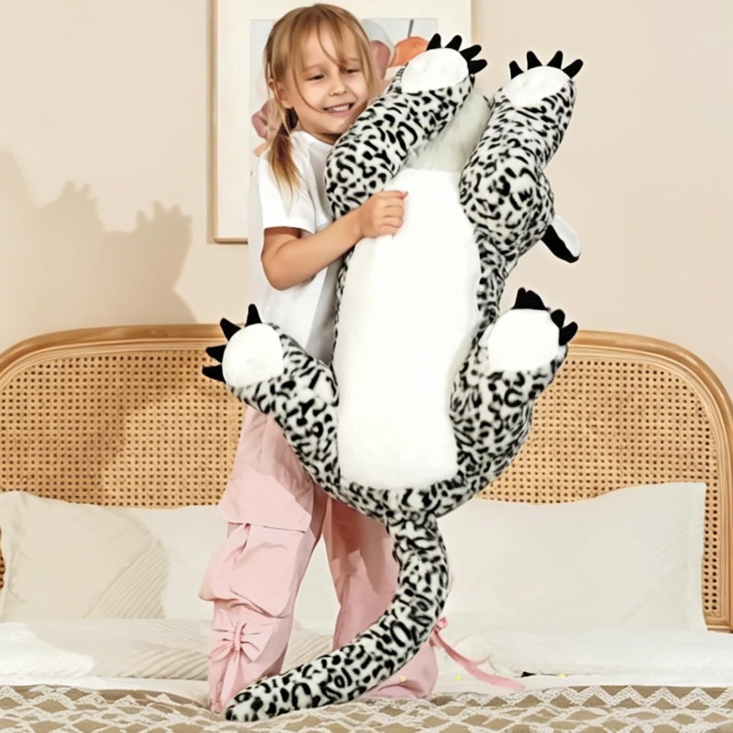 MaoGoLan Almohada de Animal de Peluche Leopardo de las Nieves Gigan...