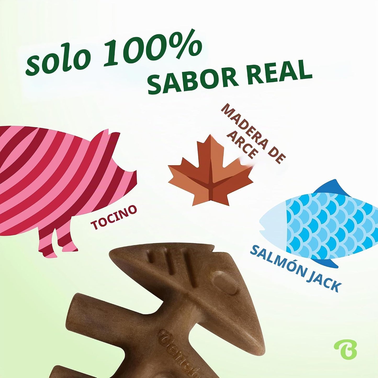 Benebone Paquete de 4 juguetes grandes para perros para masticadore...