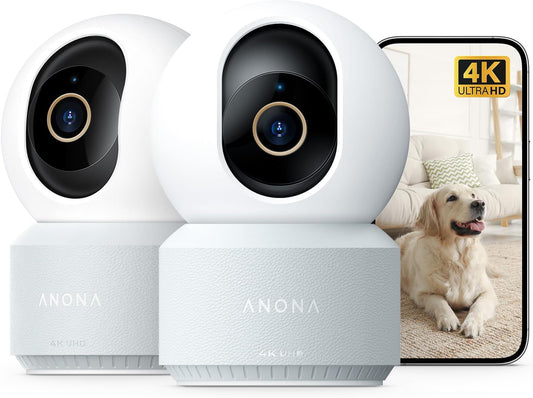 Anona cámara interior 4K UHD, cámara de seguridad para mascotas\/pe...