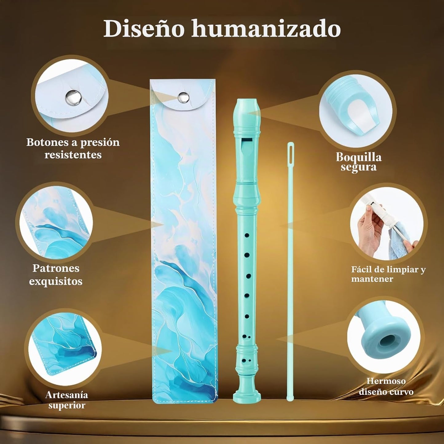 Yop-yes Instrumento Recorder para Principiantes Niños Adultos, Reco...