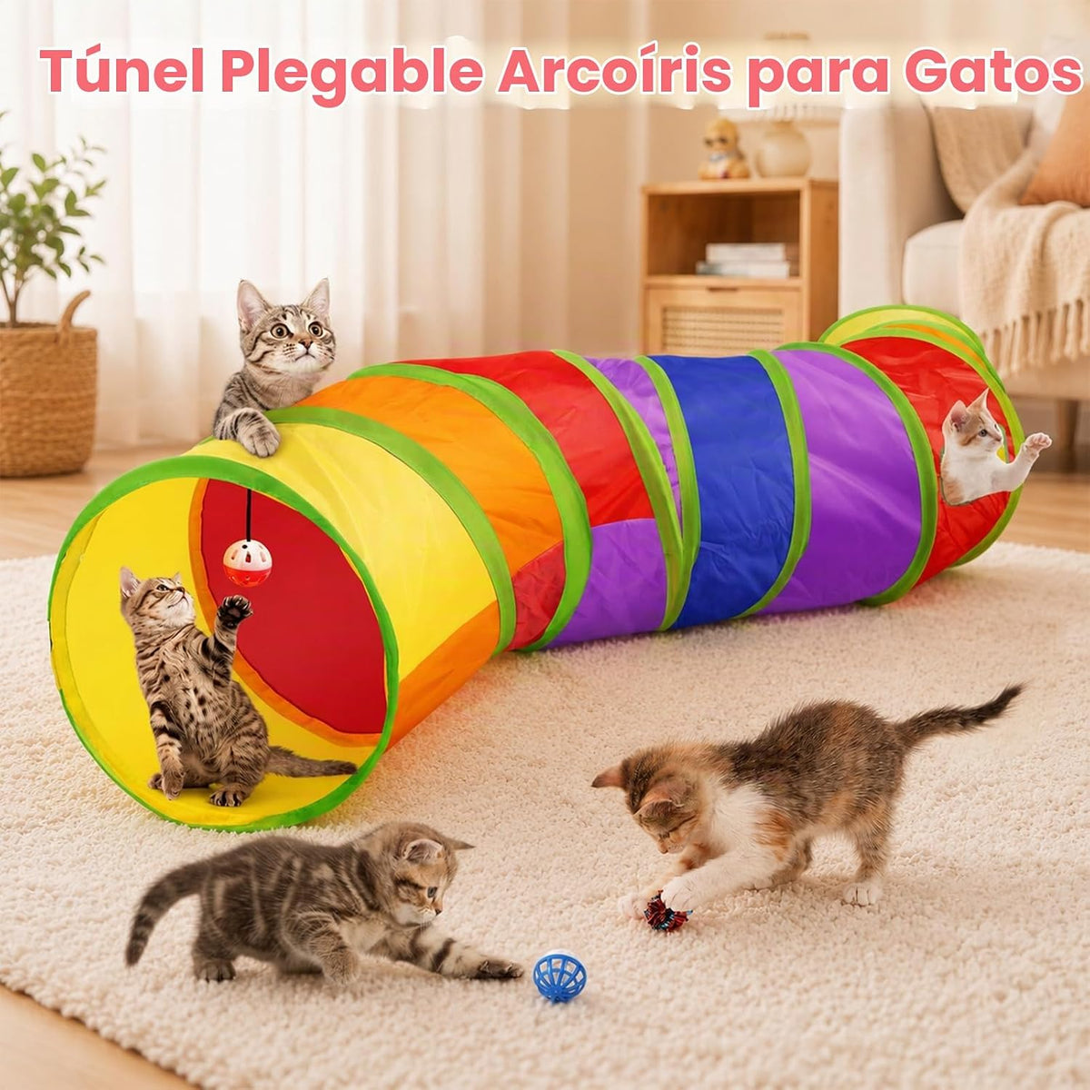 AILUKI Paquete variado de 33 juguetes para gatos de interior, juego...