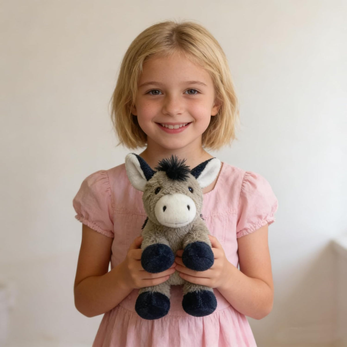 YUKOUQIAN Lindo muñeco de peluche de burro de 8 pulgadas para niñas...