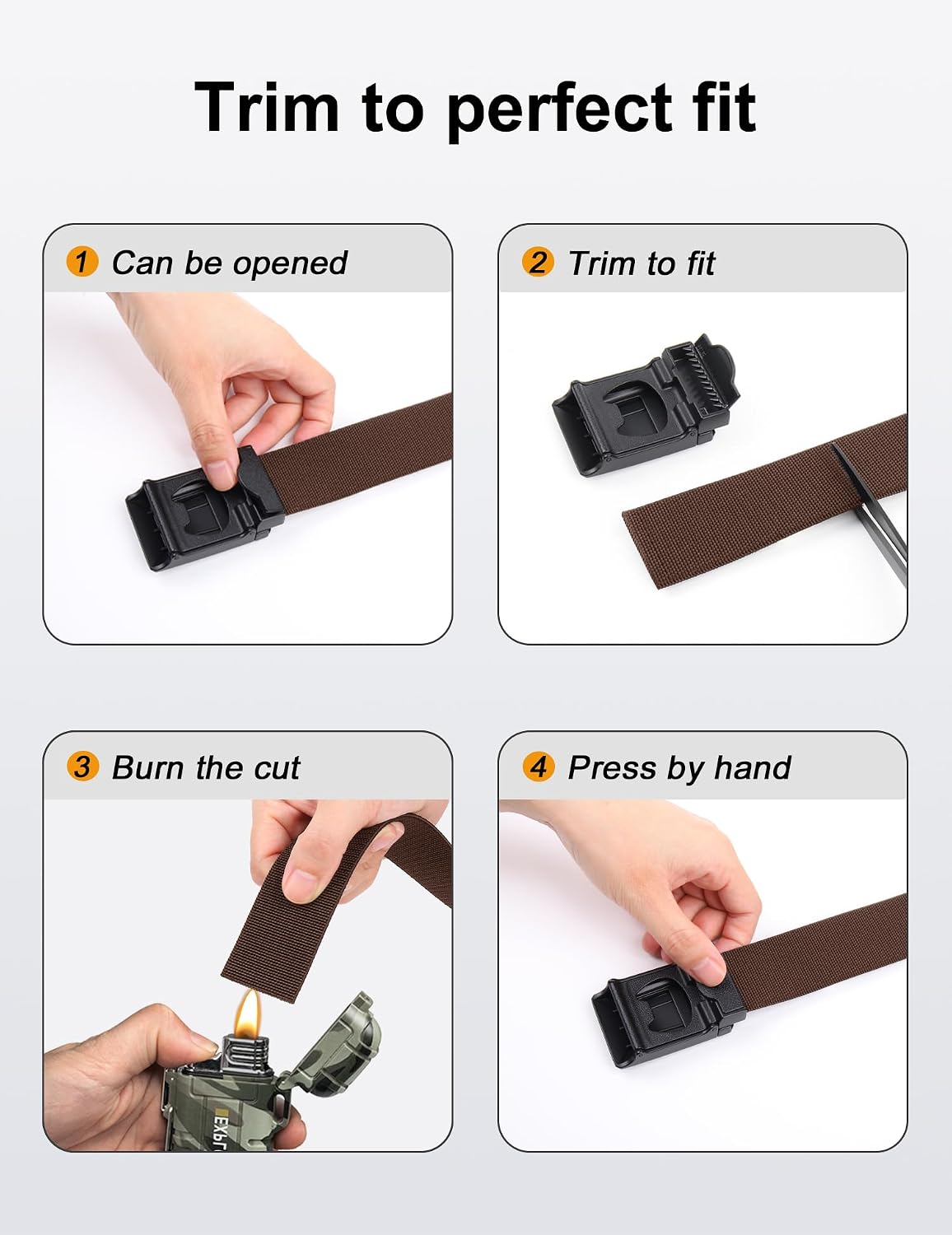 JUKMO - Cinturón táctico elástico para hombres, cinturón rigger mil...